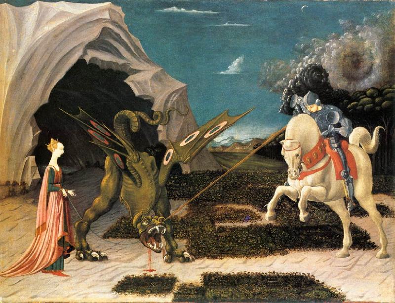 UCCELLO, Paolo St. George and the Dragon at Sweden oil painting art